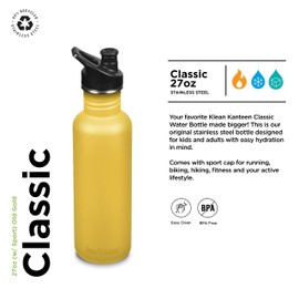 Klean Kanteen Classic Drinking Bottle Old Gold 800 ml