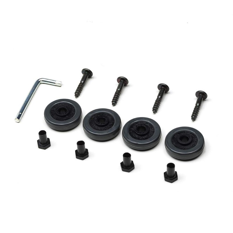 Foppapedretti 4 Wheels Gommate for Axles Black