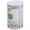 Home Bay Metal Money Piggy Bank with 100 Dollar Bill