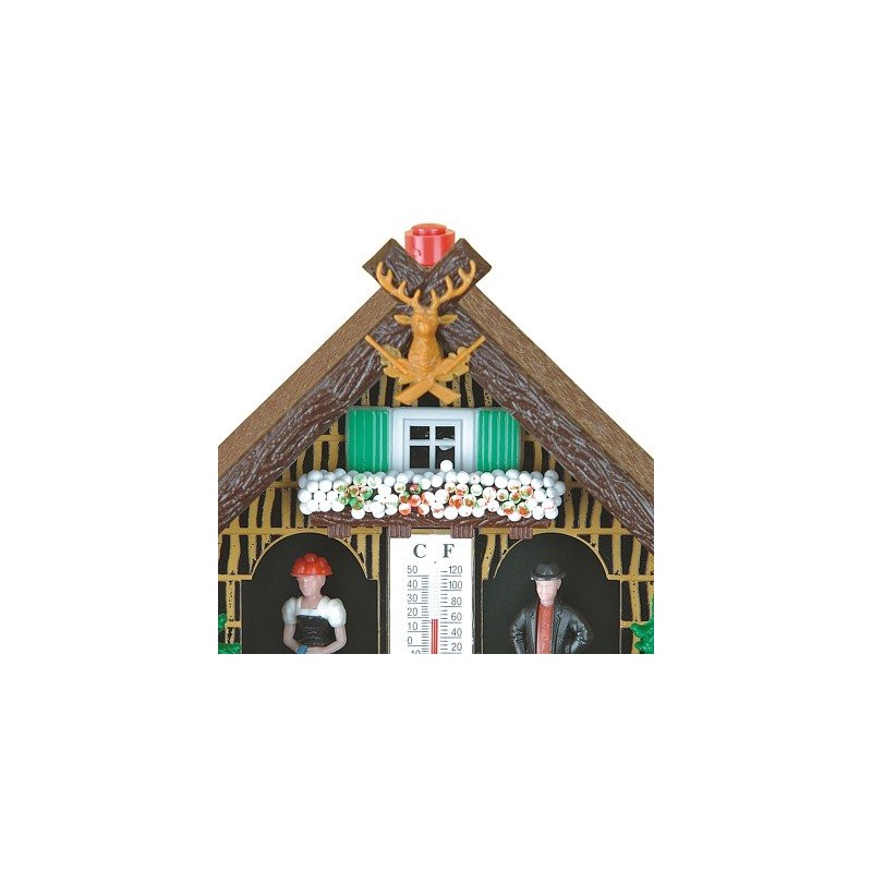 Trenkle German Black Forest Weather House Made of Plastic, Weatherproof