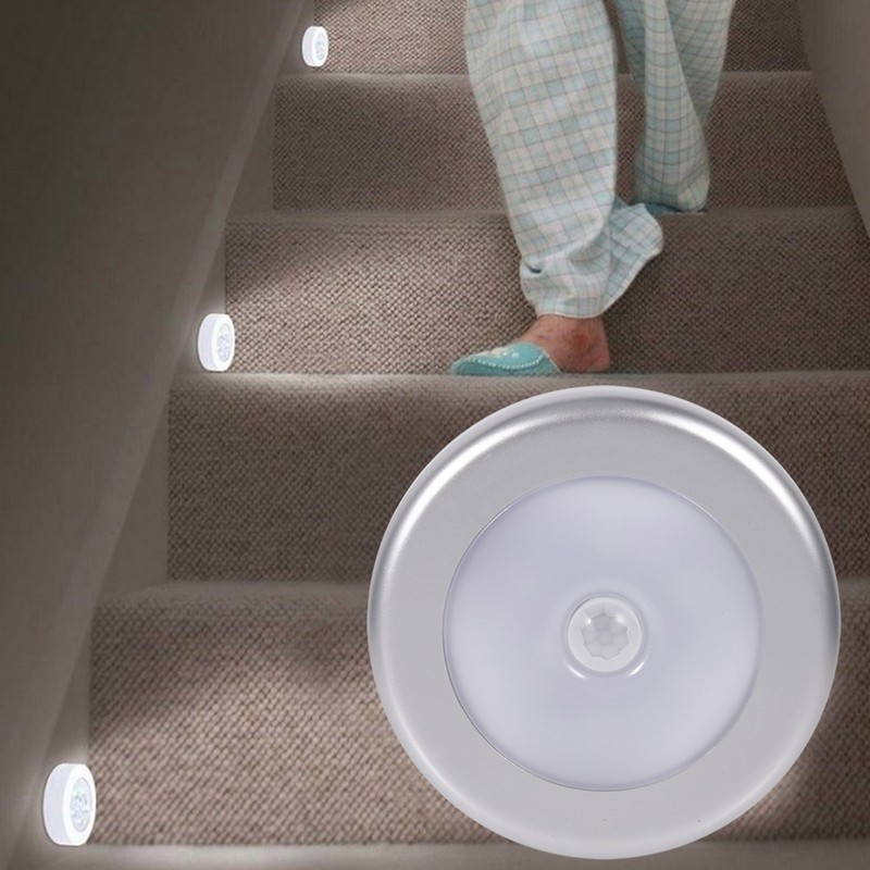 3Pcs Wireless PIR Automatic Motion Sensor Night Light 6 LED