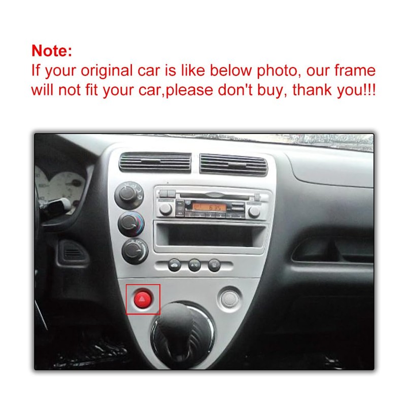4+64G Android Car Radio Stereo for Honda Civic 2001-2005 with