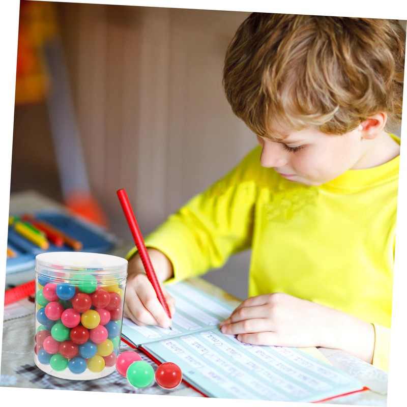 CIYODO Counting Balls 100pcs for Boys and Girls 20mm Marbles