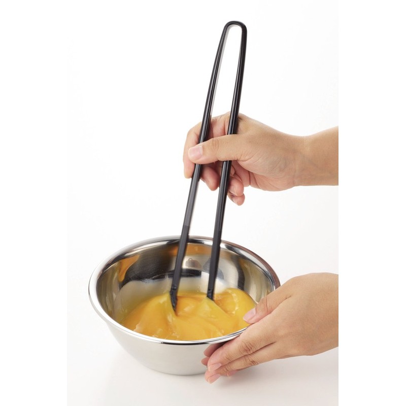 PEARL METAL BiT CC-1181 Egg Tongs Black 11.0 x 3.9