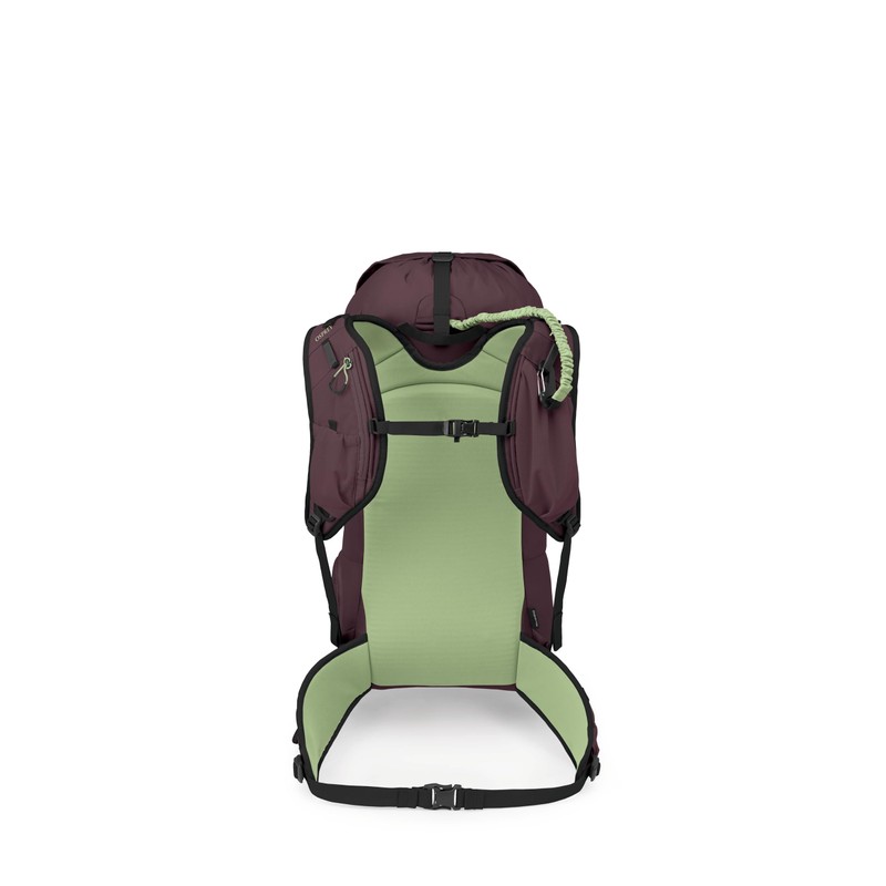 Osprey Firn 28L Ski and Snowboard Backpack, Elderberry Purple/Peppermint Green,