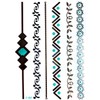11 Sheets Temporary Gold Silver Turquoise Tattoos Metallic Tattoos Flash