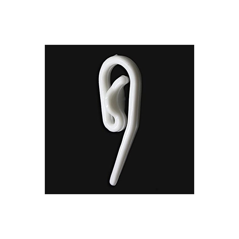 Sullivans Nylon Gathering Curtain Hooks 25 Pieces, 32 mm Size