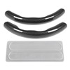 2PCS Steering Wheel Cover Carbon Fiber Pattern Comfortable Touch Delicate