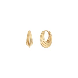 Gold & Deer 14K Gold Field Rubian Line One-Touch Earrings White Gold / 골드앤디어 14K 골드필드 루비앙 라인 원터치 귀걸이 화이트골드