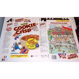 Ralston 1991 Ralston Cookie Crisp Cereal Box unused factory FLAT cf4