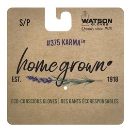 Watson Gloves Karma Sustainable Garden Glove - Ergonomically Formed, Made of Recycled Products, WasteNot Yarn