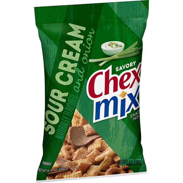 Chex Mix Sour Cream and Onion Snack Mix 8.75 oz. Bag (Pack of 12)