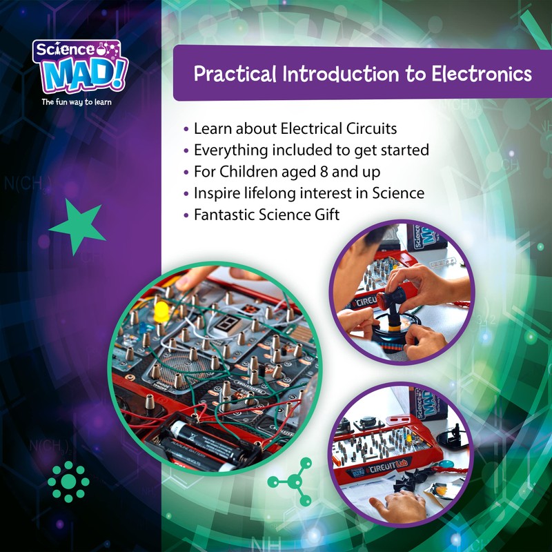 Science Mad Circuit Lab For Kids - Learn About An