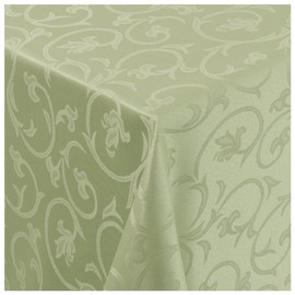 Damask Tablecloth Non-Iron Baroque Decoration Design Jacquard Table Cloth Many Sizes &and Colours
