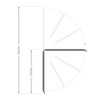 White, 50mm x 5m UPVC Flexi Angle Trim Plastic Architrave