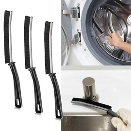 3pcs J Shape Home & Kitchen Cleaning Kitchen Brush Bathroom Kitchen Blind Spot Cleaning Brush Multifunction Perfect Fit for Narrow Gaps and Corners