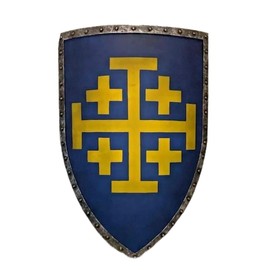 Medieval Heater Shield Steel Teplar Knight Warrior Design Crusader Battle