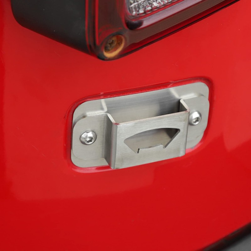 Bottle Opener Rear License Plate Delete Cover for 2007-2018 Wrangler