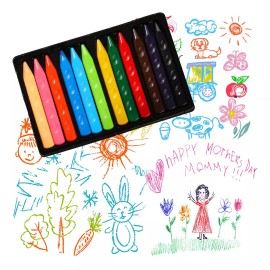 Lecute 12 Crayones Colores Dibujar Niños No Toxico Colorear Lapices