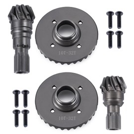 LSG RC Steel Differential Gear 32/10T Front and Rear Differential Gear Set for 1/5 tra-xxas X-Maxx 6S / X Maxx 8S / XRT 8S Monster Truck Upgrades