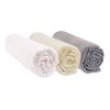 Set of 3 Fitted Sheets 40 x 80 cm, Moses
