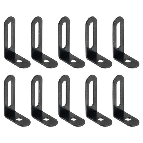 sourcing map 10Pcs L-Shaped Brackets Corner Brace, 1.5"x0.94"x0.47" Corner Bracket