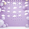 Purple Cloud Rain Raindrop Banners Flags Garlands Raindrop Cloud Garland