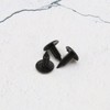EMSea 30pcs Plastic Fir Tree Trim Clips Black 6mm Hole