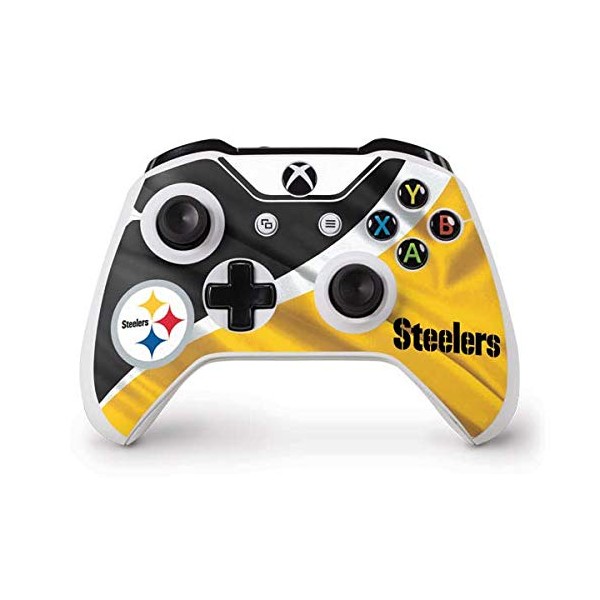 Skinit Decal Gaming Skin Compatible with Xbox One S Controller - Officially Licensed NFL Pittsburgh Steelers Design