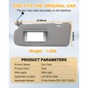 FZPJJNB Car Sun Visor Driver & Passenger Side Fits for