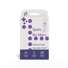 Spots No More Acne Pimple Patch - Translucent Hydrocolloid Pimple Patches, Invisible Spot Cover Stickers for Face, Spot Treatment (12mm) (96 Count, Pack of 1)