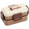 Skater PFLW4AG-A Antibacterial Fluffy Lunch Box, 2-Tier Lid, 20.1 fl