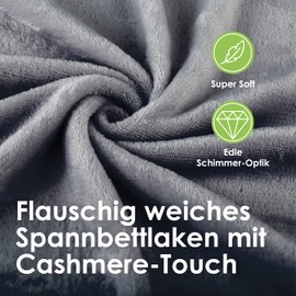 Heimtexland® Cashmere Touch Fitted Bed Sheet, Type 585