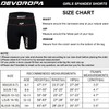 DEVOROPA Girls 5" Spandex Volleyball Shorts Stretch Youth Athletic Gymnastics