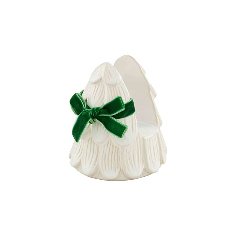 Mud Pie White Christmas Sponge Holder, 3 3/4" x 3"