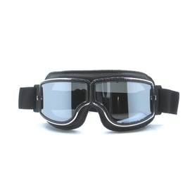 CRG Sports Motorcycle Goggles Vintage Aviator Pilot Style Leather Cruiser Scooter Motocross Goggles for Men, Women,Adults