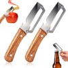 Multifunctional Vegetable Peeler For Kitchen With Ergonomic Wood Handle, 2