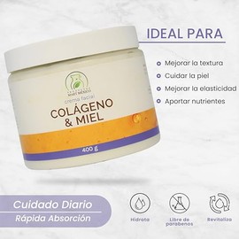 Crema Facial De Colágeno Con Miel Piel Más Joven Productos Mart Mexico 400g