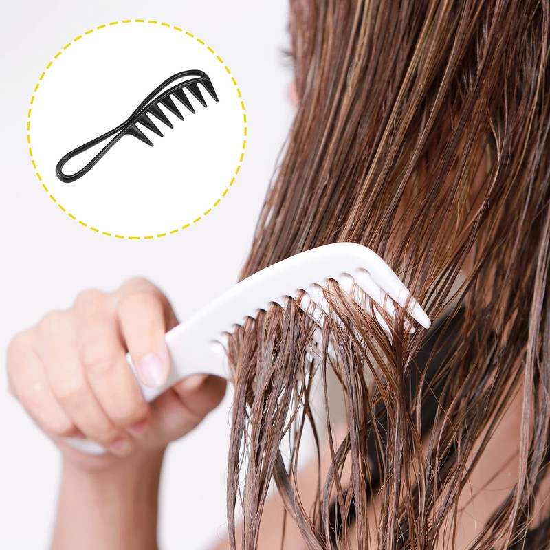 VOCOSTE Afro Wide Tooth Comb Large Hair Fork Comb Hairdressing