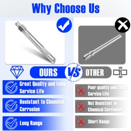 Pressure Washer Long Range Chemical Nozzle, Shooter Tip Power Washer Compatible with Ladder Saver for 1000 to 6000 Psi Pressure Washing, 1/4’’ Quick Connect