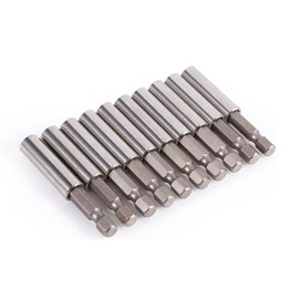 Magnetic Screwdriver Bit Extension Connection Rod Drill Holder 60 mm Length 1/4 Hex Shaft Magnetic Bit Holder Power Tools Pack of 10