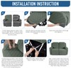 TAOCOCO Recliner Loveseat Cover, Stretch Jacquard Reclining Loveseat Cover Furniture
