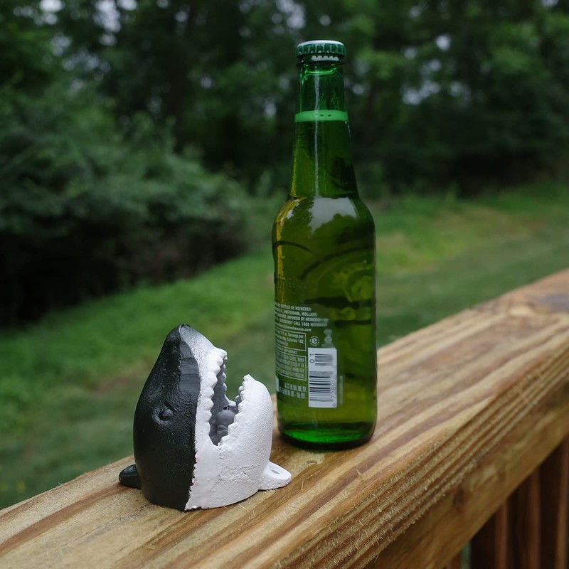 Treasure Gurus Cast Iron Shark Head Beer Cap Soda/Pop Top