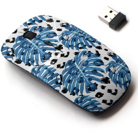 2.4G Wireless Mouse with Cute Pattern Design for All Laptops and Desktops with Nano Receiver - Beautiful Fashionable Floral