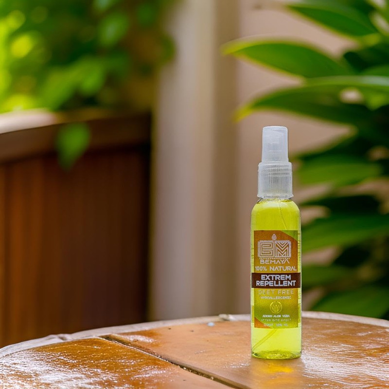 Bemaya Repelente Natural Extrem | Biodegradable | Con Citronela, Clavo
