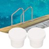 Alvinlite Pool Ladder Rubber Bumper, Set of Two White Ladder