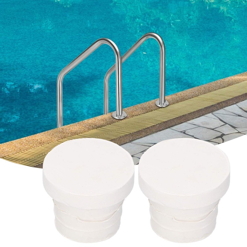 Alvinlite Pool Ladder Rubber Bumper, Set of Two White Ladder