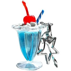 Veloshine Simulated Cream Cup Keychain, Pendant Hanging Ornament Decorations Birthday Accessory
