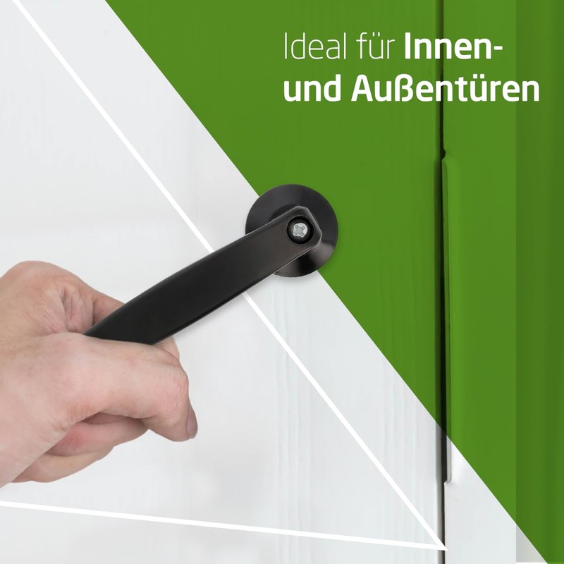 Amig Door Handles Set Without Plate | Aluminium | Dimensions: