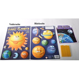 brainstorm The Original Glow Stars Company - Glow 3D Funny Solar System